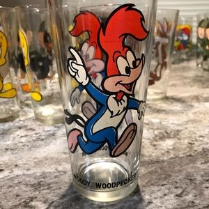 Vintage Pepsi woody woodpecker collector glass cup